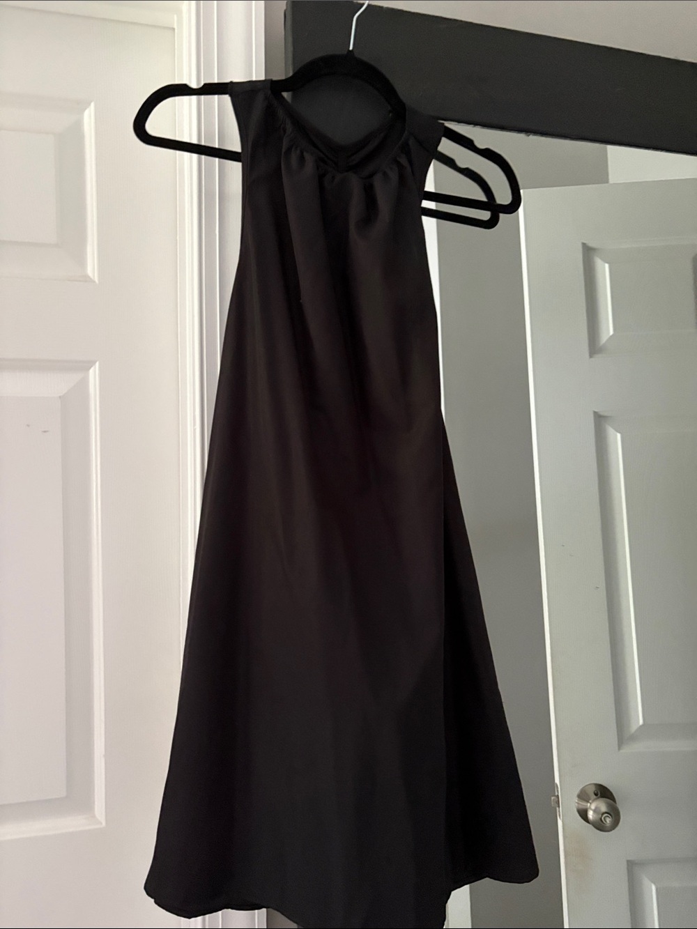 Black Halter A-Line Womenβs Dress